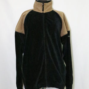 VTG ADOLFO Sport Color Block Velour Zip Jacket